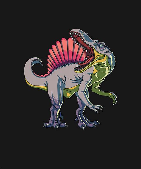 Realistic Spinosaurus Dinosaur Cute Dinosaur Spinosaurus T-Shirt ...