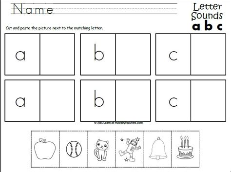 Free Printable Cut And Paste Rhyming Worksheets For Kindergarten 2