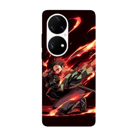 A Burkolat Kompatibilis A Huawei P50 Pro Demon Slayer Tanjiro Modellel