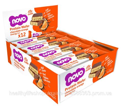 Protein Wafer Bar 12x40g Choclate Orange ціна 756 грн — Promua Id1677868213