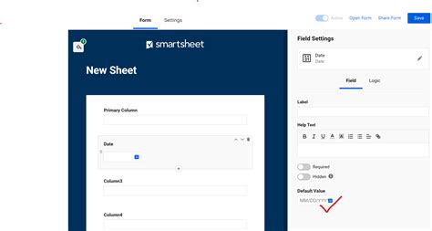 Form Date Format — Smartsheet Community