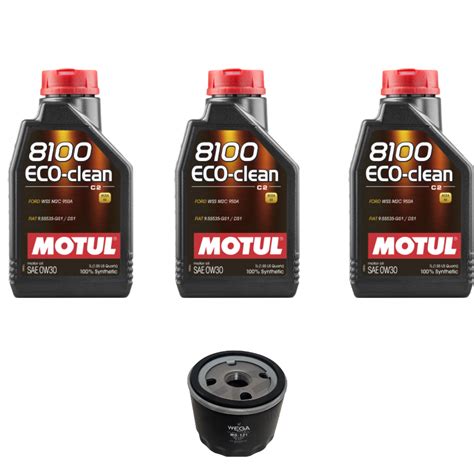 Kit Troca de Óleo Peugeot 208 1 0 3c 2022 a 2023 3L Motul 8100 ECO