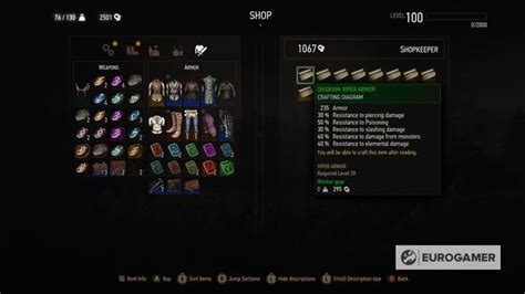 The Witcher 3 Viper gear: How to get all Viper armor and Viper sword ...