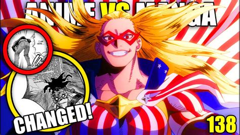 STARS AND STRIPES MHA Anime VS Manga My Hero Academia Season 6