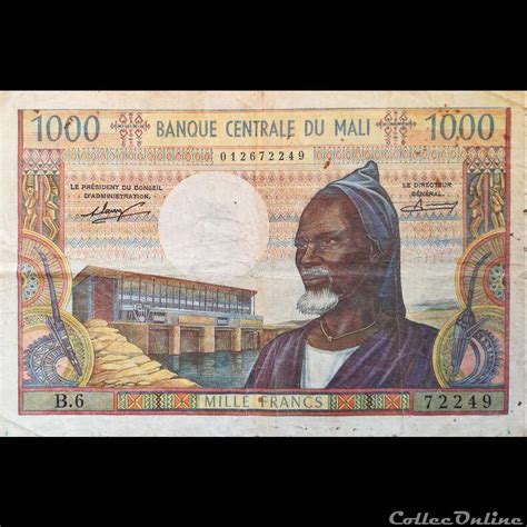 Mali P A Francs Billetes Frica Mal