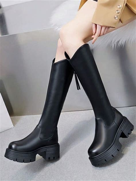 Bottes Hautes Pour Femmes Automne Hiver Nouveau Polyvalent