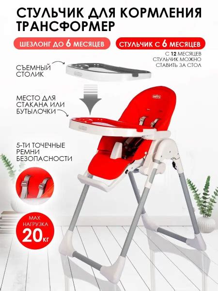 Стульчик для кормления со столиком 3 в 1 трансформер - купить с ...