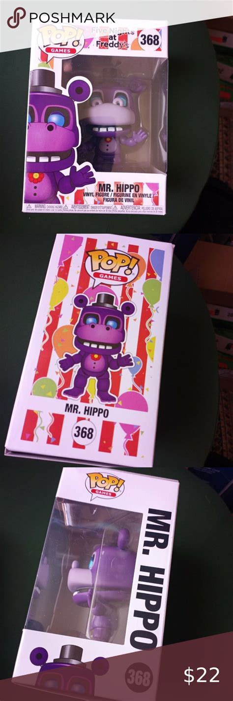 Funko Pop Five Nights At Freddys Mr Hippo Vinyl Figure 368 Vinyl Figures Vinyl Funko