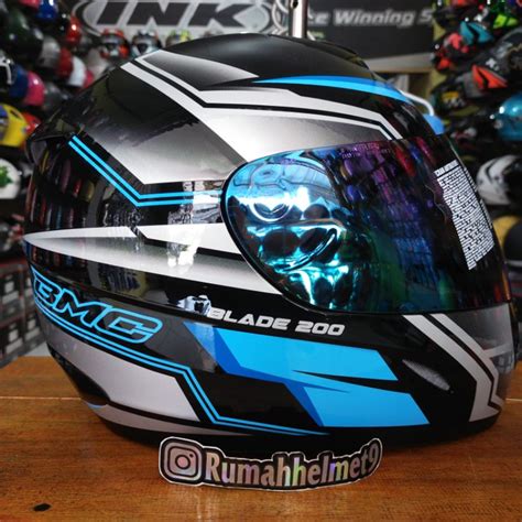 Jual Helm Bmc Blade Motif Full Face Murah Lisensi Dot Sni Original