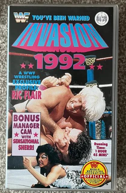 WWF INVASION 92 VHS Video Tape WWE Hulk Hogan Macho Man 9 99