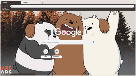 We Bare Bears Chrome Theme Themebeta