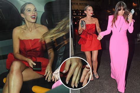 Helen Flanagan Flashes Ring Free Hand As She Leaves Awards With On Screen Soap Sister Brooke