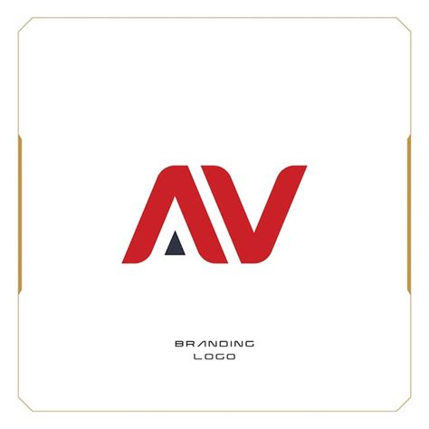 Av Lettre A Combinaison Monogramme Logo Vecteur Premium