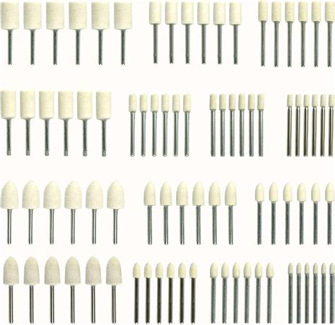 Amazon Uxcell Mm Wool Felt Mounted Points Conical Polishing Bits