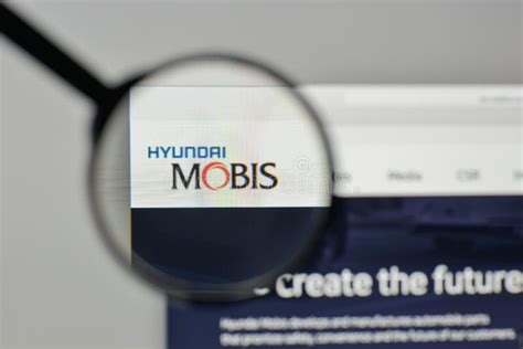 Hyundai Mobis Logo Displayed On A Modern Smartphone Editorial