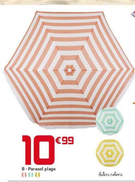 Promo Parasol Plage Chez Gifi Icatalogue Fr