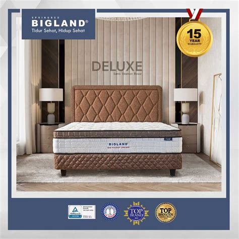 Jual Bigland Springbed DELUXE Pocket Kasur Saja FREE BANTAL