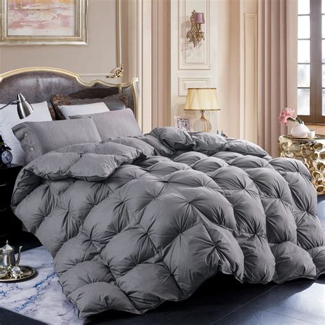 Buy Goose Feather Down Comforter Queen Size100 Cotton Fabric