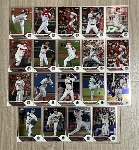 Yahooオークション 2023 Topps Chrome Npb ベースカード リフラクタ