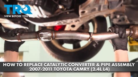 How To Replace Catalytic Converter Pipe Assembly 2007 2011 Toyota