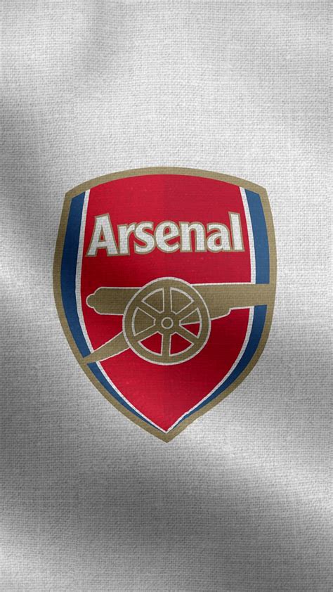 Arsenal Fc England White Vertical Logo Flag Loop Background Hd 23722717