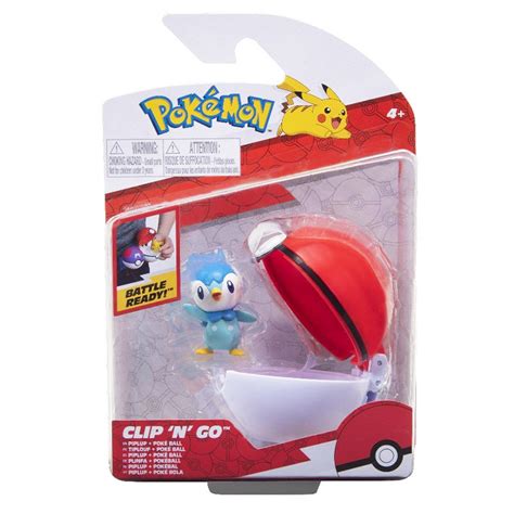 Jazwares Pokemon Clip N Go Figurka Piplup Poke Ball Pokemon