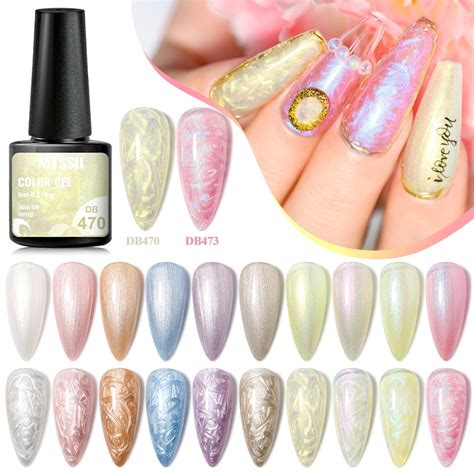 Mtssii Colors Pearl Shell Thread Gel Nail Polish Uv Soak Off Gel