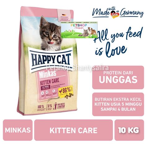 Jual HAPPY CAT MINKAS KITTEN CARE 10 KG MAKANAN KUCING ANAK KITTEN