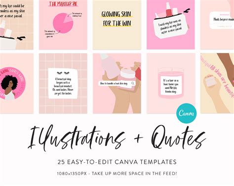 Colorful 30 Canva Ig Templates Instagram Quote Template Pack Square