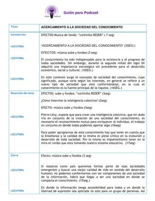 Formato Guion Podcast Fesac 1504 PDF