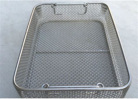 Stainless Steel Wire Mesh Sterilization Basket Medical Autoclave Tray