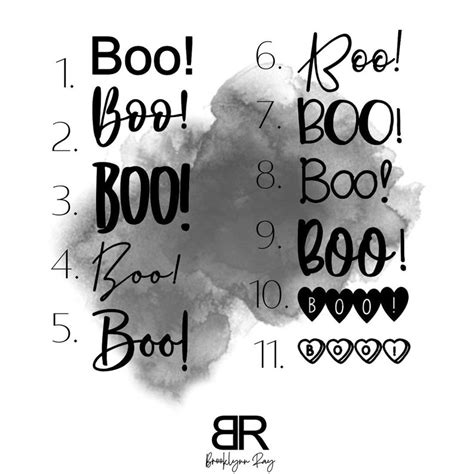 BOO Decal Fancy Font Vinyl Decal Car Laptop Tumbler Decal Halloween