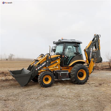 Yaweh China Small Wheel Mini X Tractor Excavator Digger Backhoe