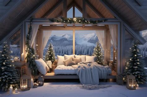 Premium Photo | Romantic Winter Cabin Getaway Scenes for Valentine 00547 03