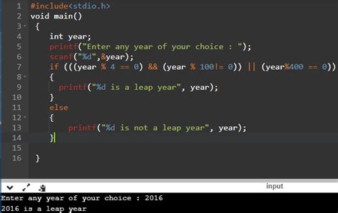 C Leap Year Program In C Qa With Experts