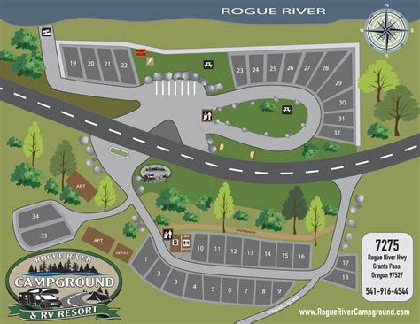 Campground Map Rogue River Campground And Rv Resort
