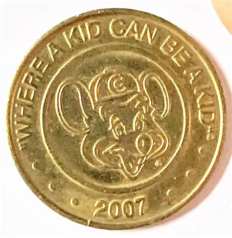 Chuck E Cheese Tokens 1995 To 2OO8 Retro Coin Etsy