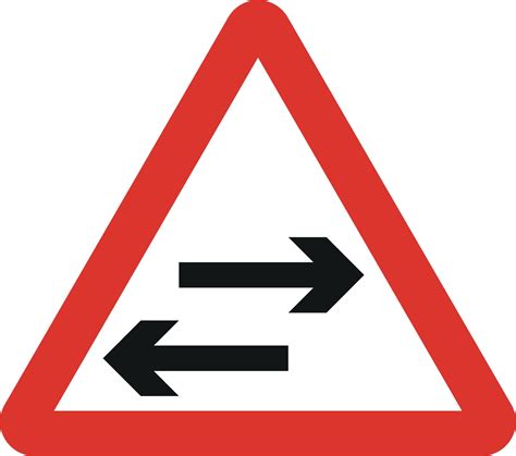 Two Way Traffic On Route Crossing Ahead Road Sign Uk Delivery Hirst