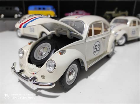 Miniatura De Ferro 1 18 Fusca Herbie 53 Mercado Livre