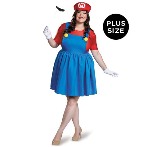 Nintendo Super Mario Mario Wskirt Adult Costume Plus