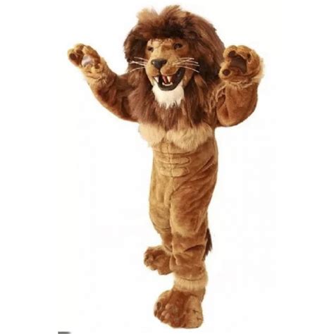 Friendly Lion Mascot Costume Power Lion Costume for Adult