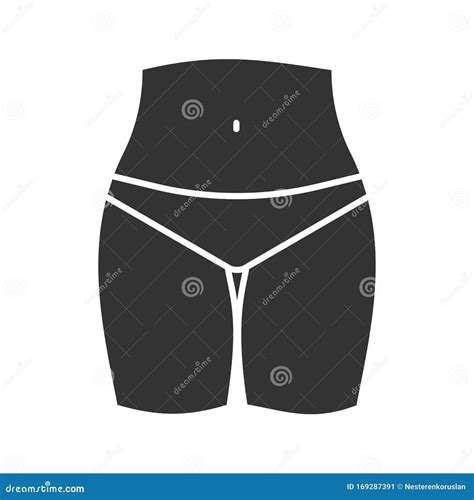 Bikini Zone Glyph Icon Stock Vector Illustration Of Figure