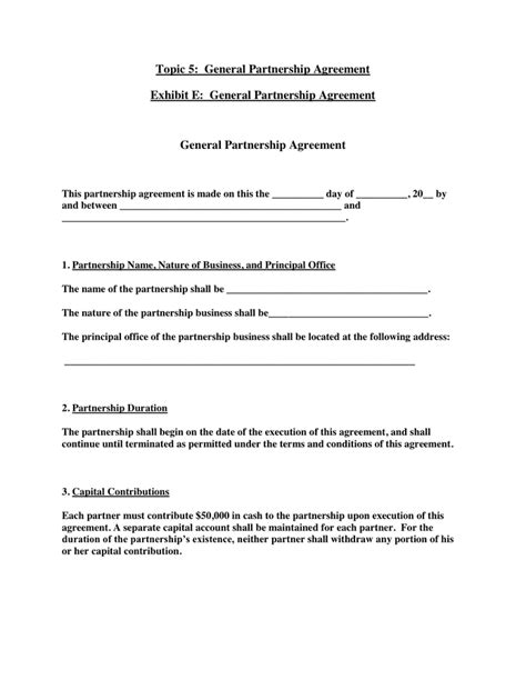 Sample Partnership Agreement Download Free Documents For Pdf Word