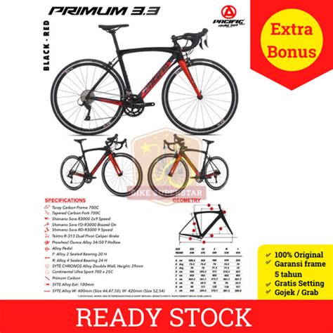 Jual Sepeda Balap Road Bike Carbon C Pacific Primum Sora X