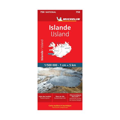 Carte Nationale 750 Islande Michelin Boutique De L Aventure Michelin