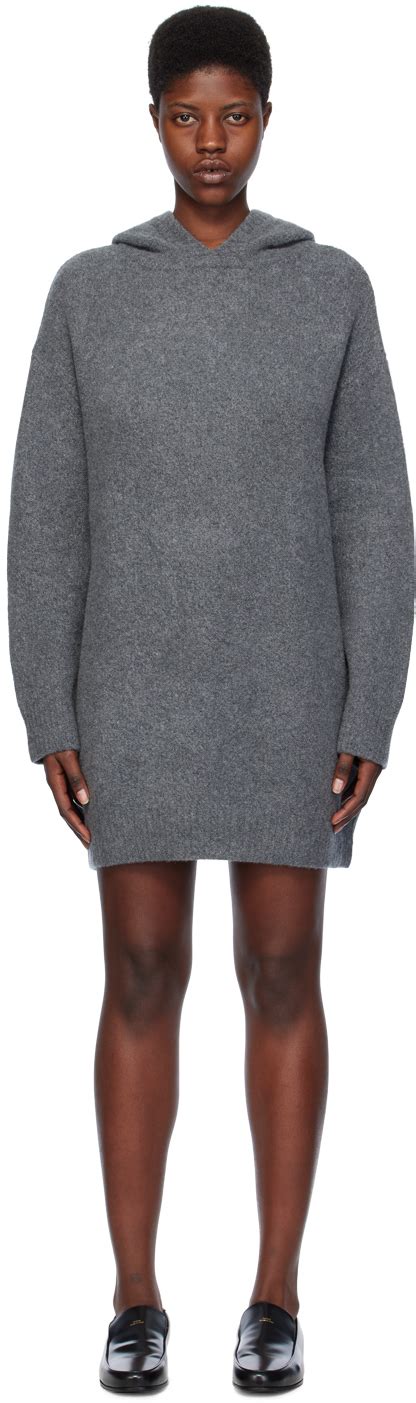 Gray Louise Minidress By Lisa Yang On Sale