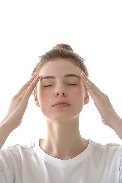 Premium Photo Portrait Of Rejuvenating Head Massage Serenity