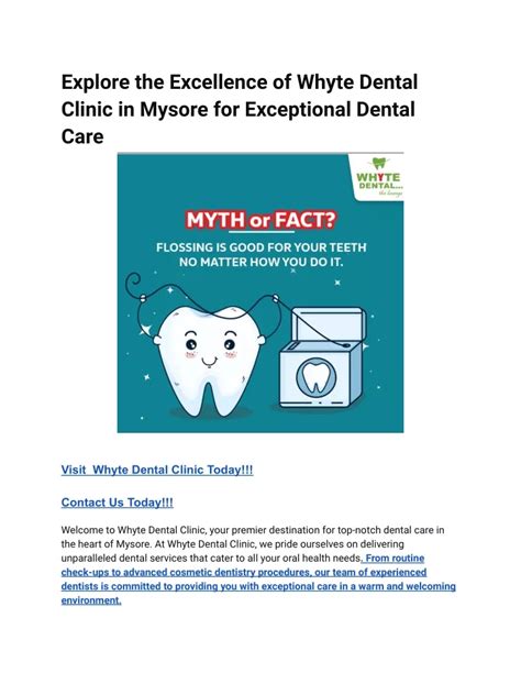 Ppt Explore The Excellence Of Whyte Dental Clinic In Mysore For Exceptional Dental Care