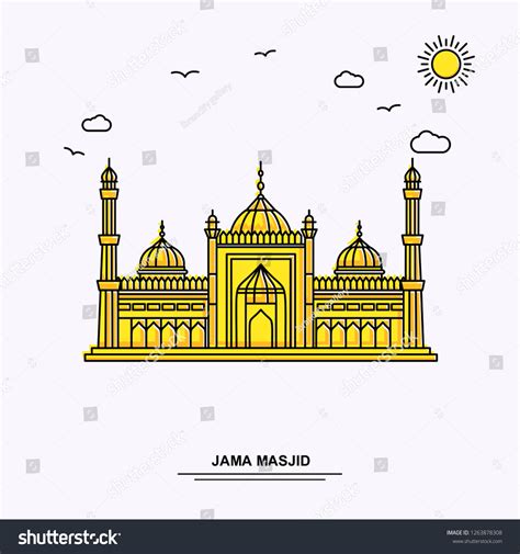 26 Jama Masjid Line Art Images, Stock Photos & Vectors | Shutterstock