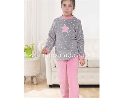 Pijama Juvenil Coralina Star Girl De Kinanit